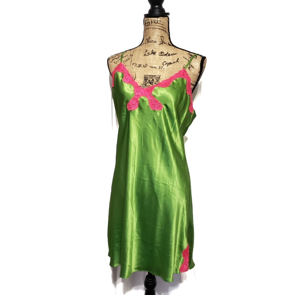 Cabernet Spaghetti Strap Lace Nightie